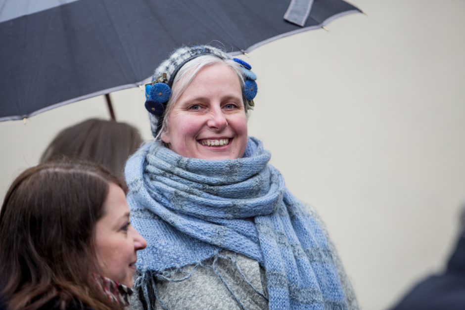 Protestuotojai nori gelbėti Kauko laiptų medžius