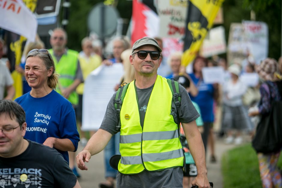 Šančių bendruomenė surengė pasipriešinimo naujai gatvei akciją