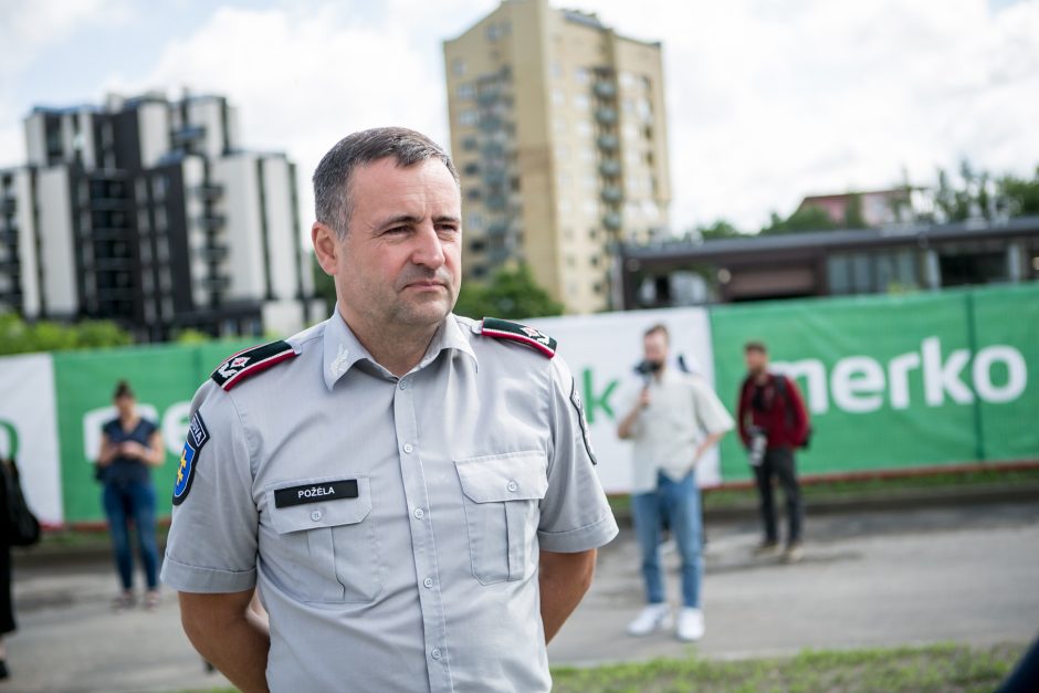 Įkasta kapsulė paskelbė naujojo Kauno policijos komisariato statybų pradžią