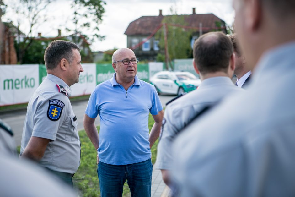 Įkasta kapsulė paskelbė naujojo Kauno policijos komisariato statybų pradžią