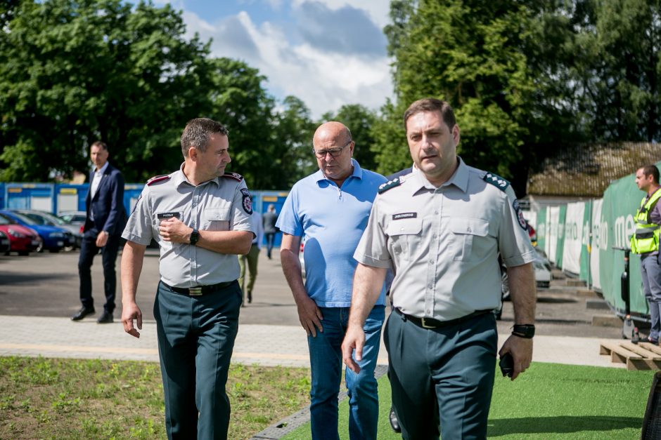 Įkasta kapsulė paskelbė naujojo Kauno policijos komisariato statybų pradžią