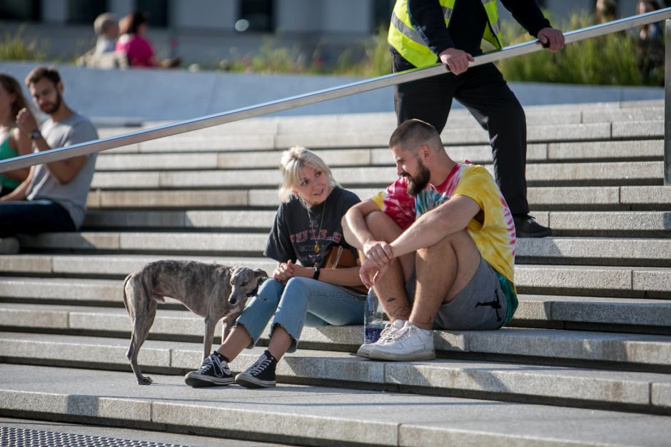 Vienybės aikštėje paminėtos 32-osios Baltijos kelio metinės