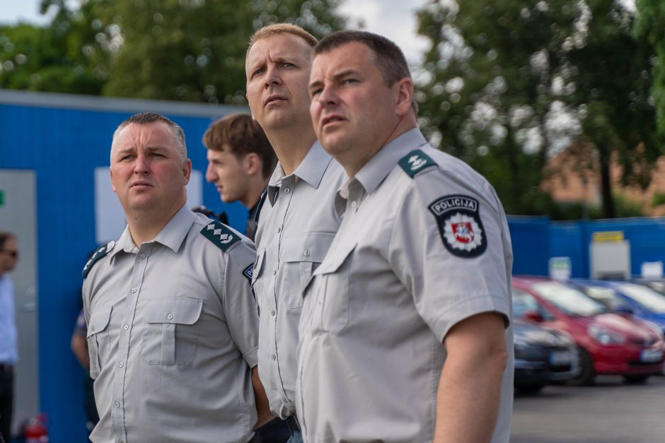 Įkasta kapsulė paskelbė naujojo Kauno policijos komisariato statybų pradžią