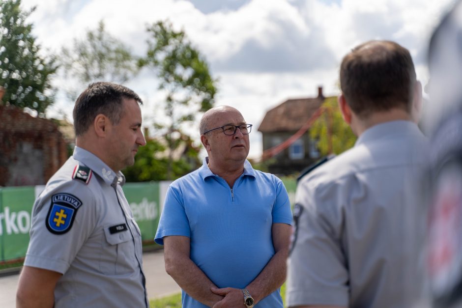 Įkasta kapsulė paskelbė naujojo Kauno policijos komisariato statybų pradžią