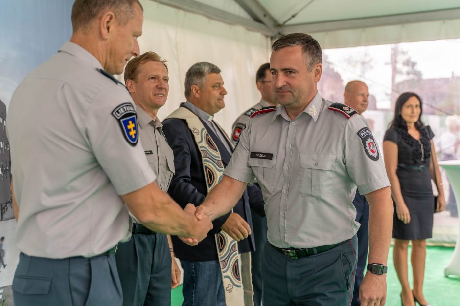 Įkasta kapsulė paskelbė naujojo Kauno policijos komisariato statybų pradžią