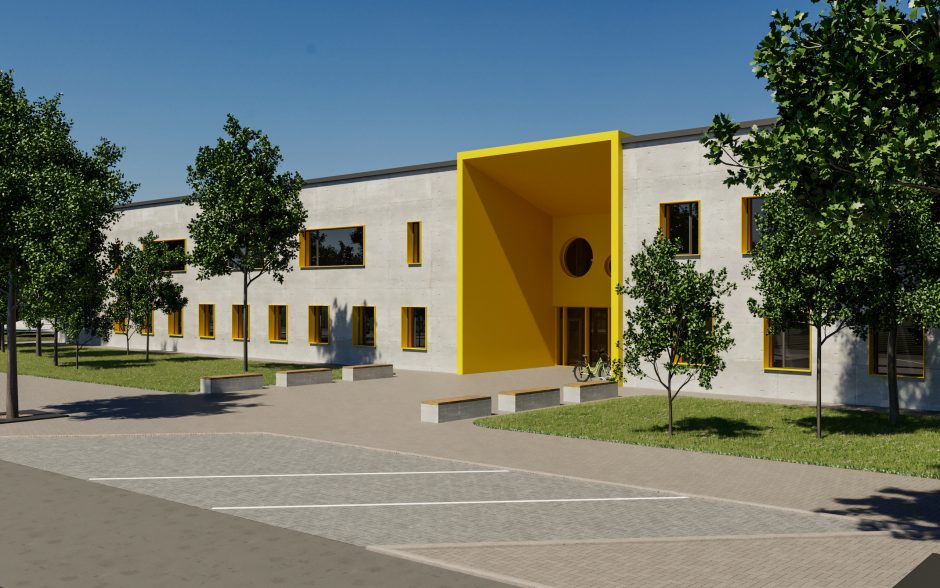 Sendvario daugiafunkcis centras: namų darbai statybai jau atlikti