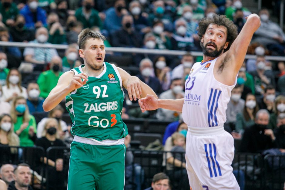 „Žalgiris“ užtikrintai įveikė Madrido „Real“