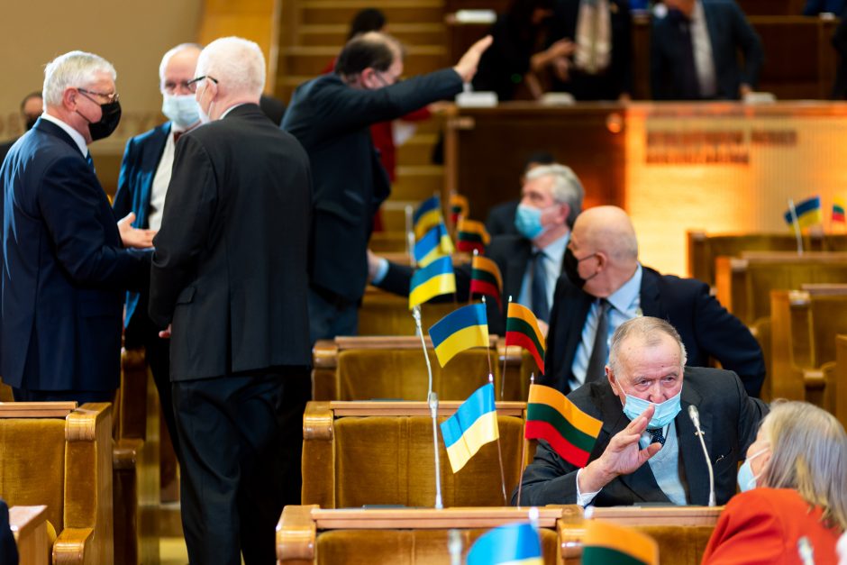 Pasipiktinę Z. Šličytės kalba Seimo salę paliko dalis politikų ir svečių
