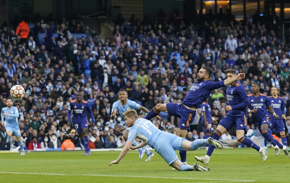 Futbolo šou: įvarčių fiestoje „Manchester City“ palaužė „Real“ klubą