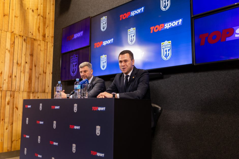 Lietuvos futbolo federacijos spaudos konferencija