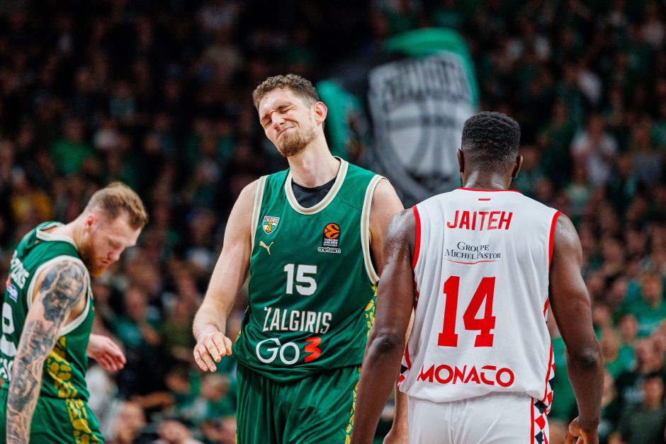 Eurolyga: „Žalgiris“ – „Monaco“ (63:62)