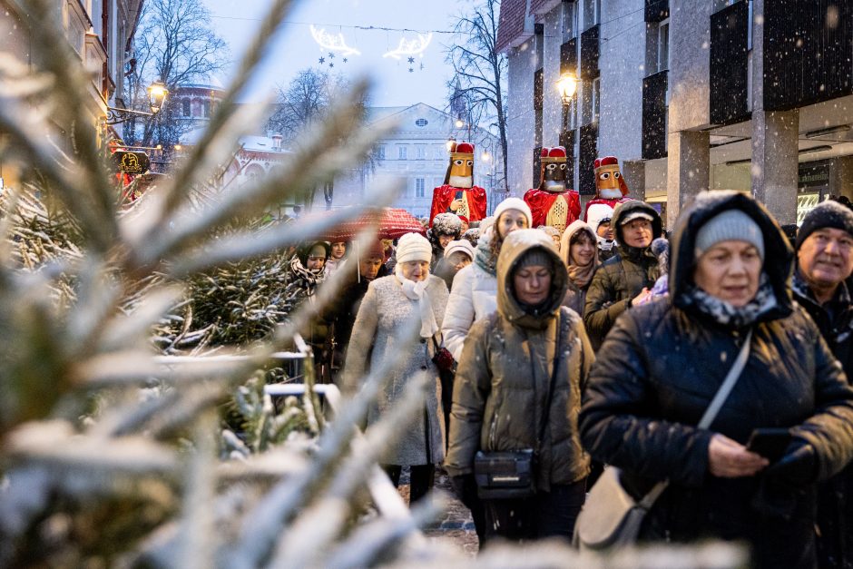 Sostinės gatvėmis žygiuojant Trims Karaliams išlydėtos žiemos šventės