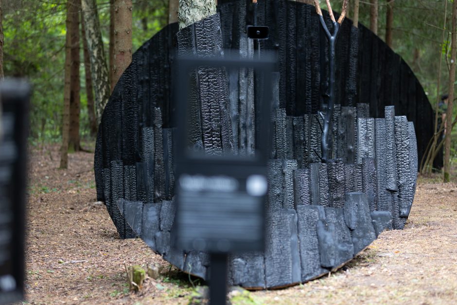 J. Vaitkutės ir A. Mamontovo instaliacijos „Anglies miškas“ pristatymas