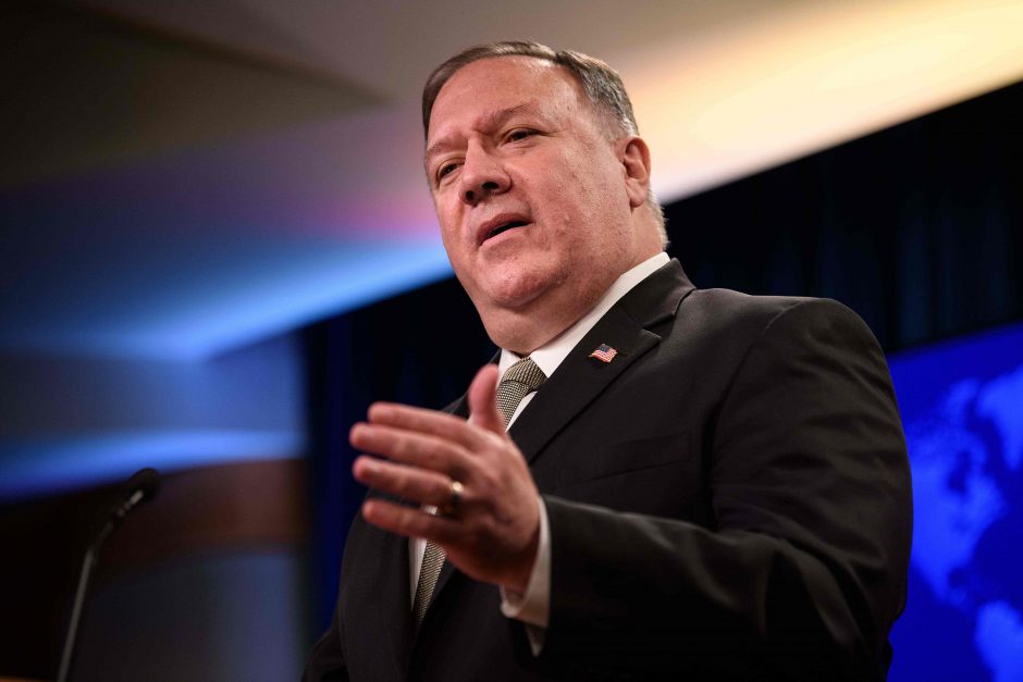 M. Pompeo: Kinija kelia didžiausią grėsmę Amerikai