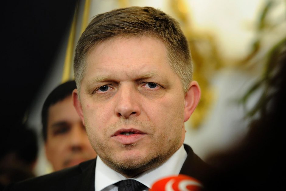 Slovakijos premjeras R. Fico trečiadienį lankysis Ukrainoje
