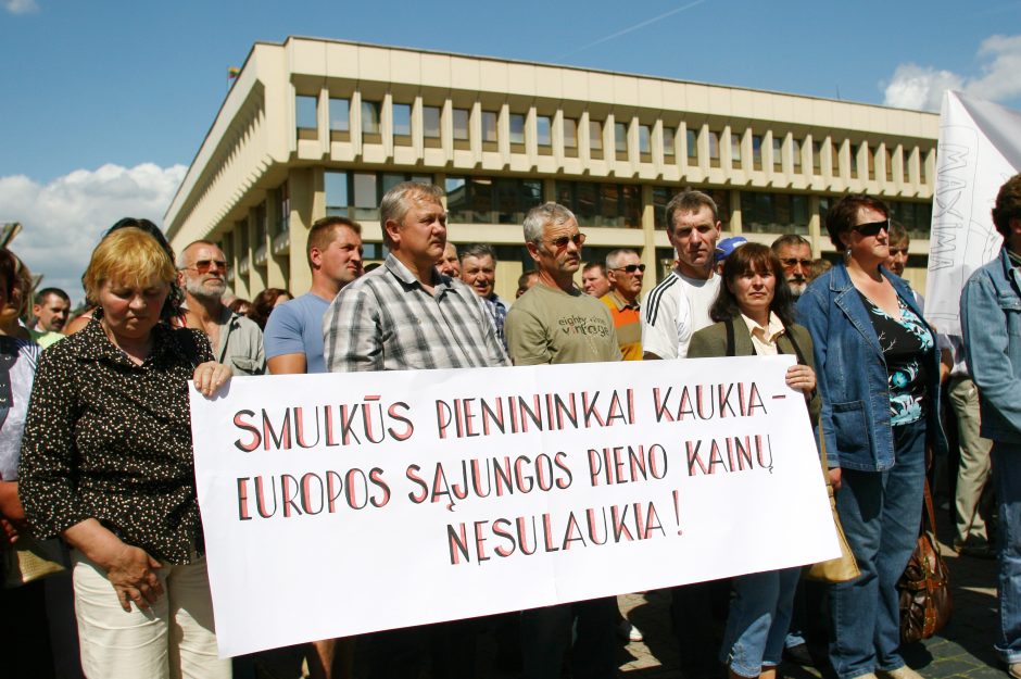 Lietuvos pienininkai prisijungs prie protesto Briuselyje