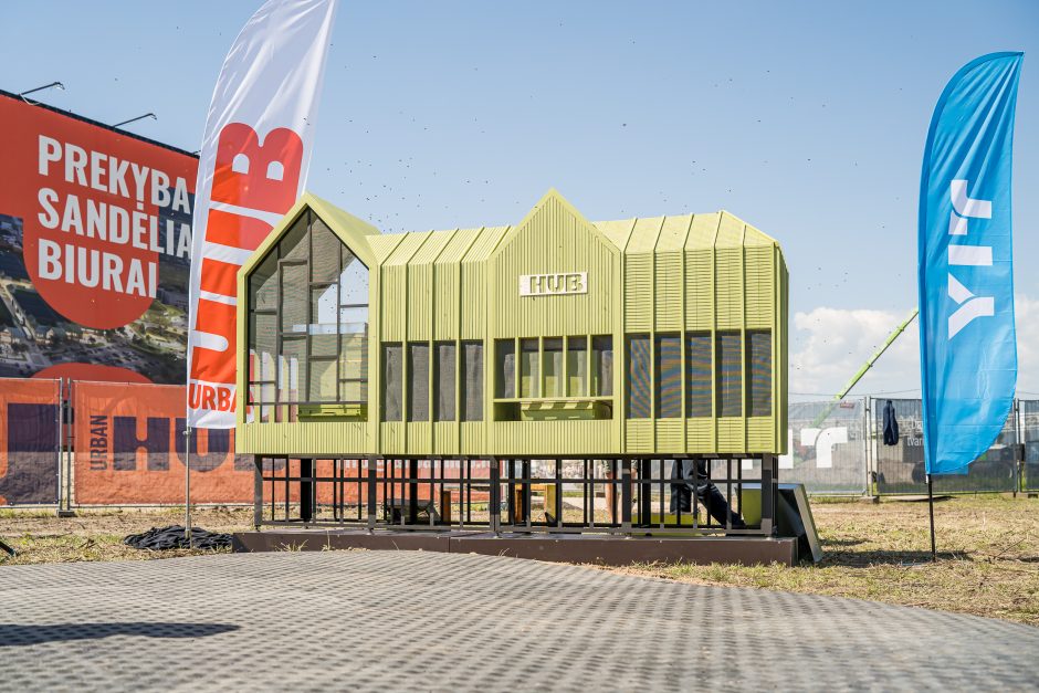 Verslo miestelio „Urban HUB“ statybų pradžią paskelbė įkurdinta bičių bendruomenė