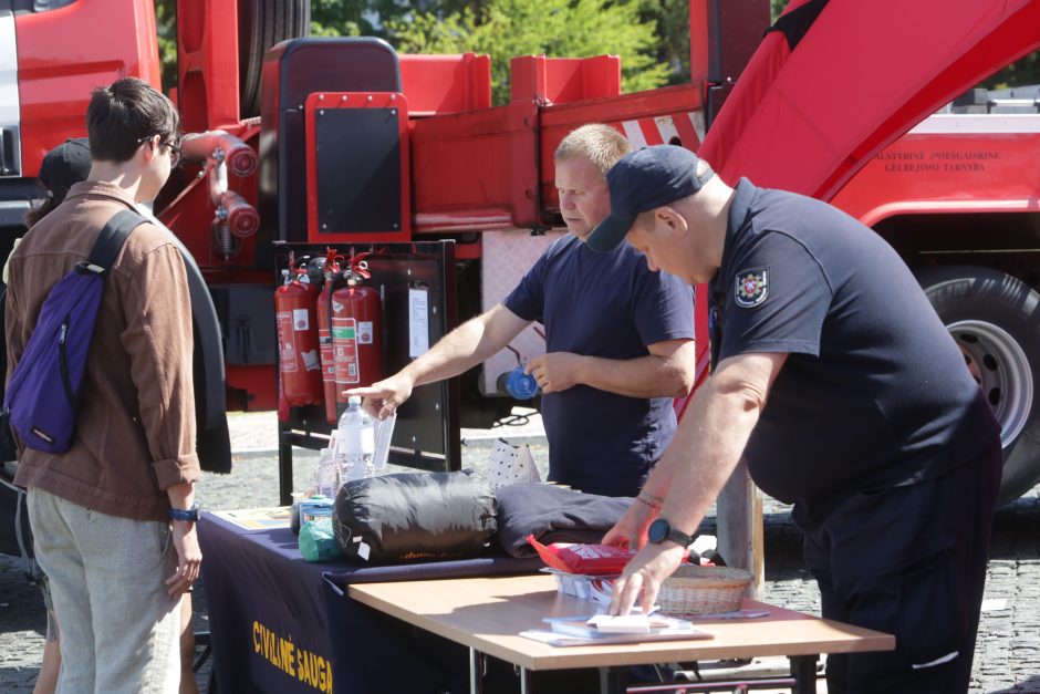 Jūros šventės vėliava – 35 metrų aukštyje