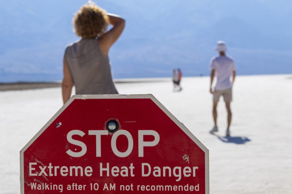 Mirties slėnyje – pavojinga karščio banga