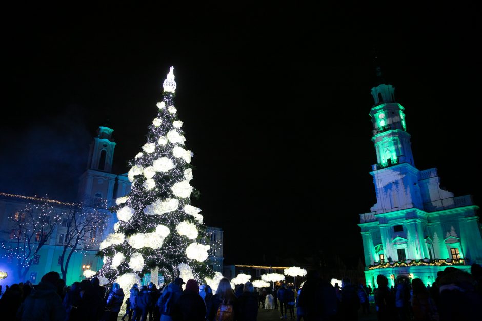 Kauno Kalėdų eglės abejingų nepalieka: šių metų ar pernykštė labiau žavi?