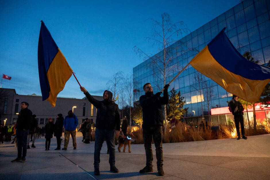Laisvės alėjoje nušvis Ukrainos dvispalvė: tai ženklas, kad Kaunas tęs paramą karo niokojamai šaliai
