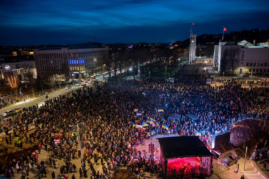 Laisvės alėjoje nušvis Ukrainos dvispalvė: tai ženklas, kad Kaunas tęs paramą karo niokojamai šaliai