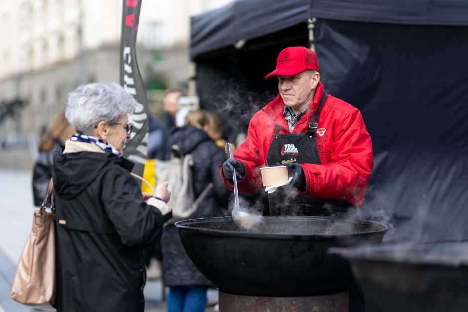 Maitinimo sektoriaus darbuotojų protestas Vilniuje