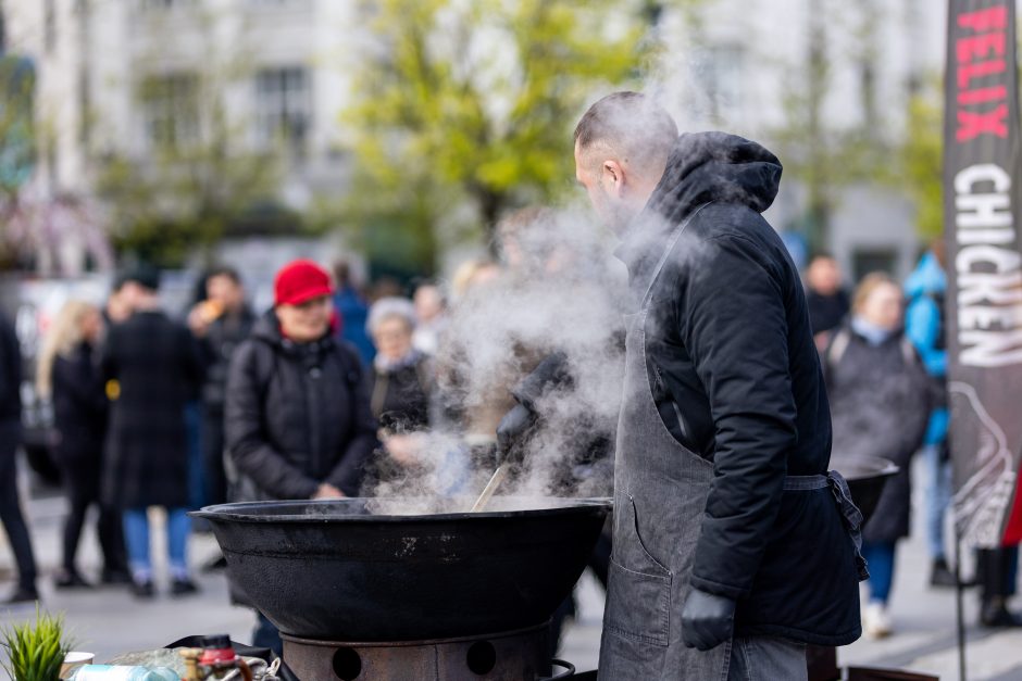 Maitinimo sektoriaus darbuotojų protestas Vilniuje