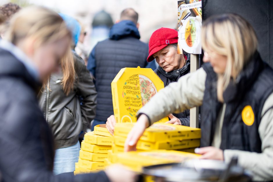 Maitinimo sektoriaus darbuotojų protestas Vilniuje