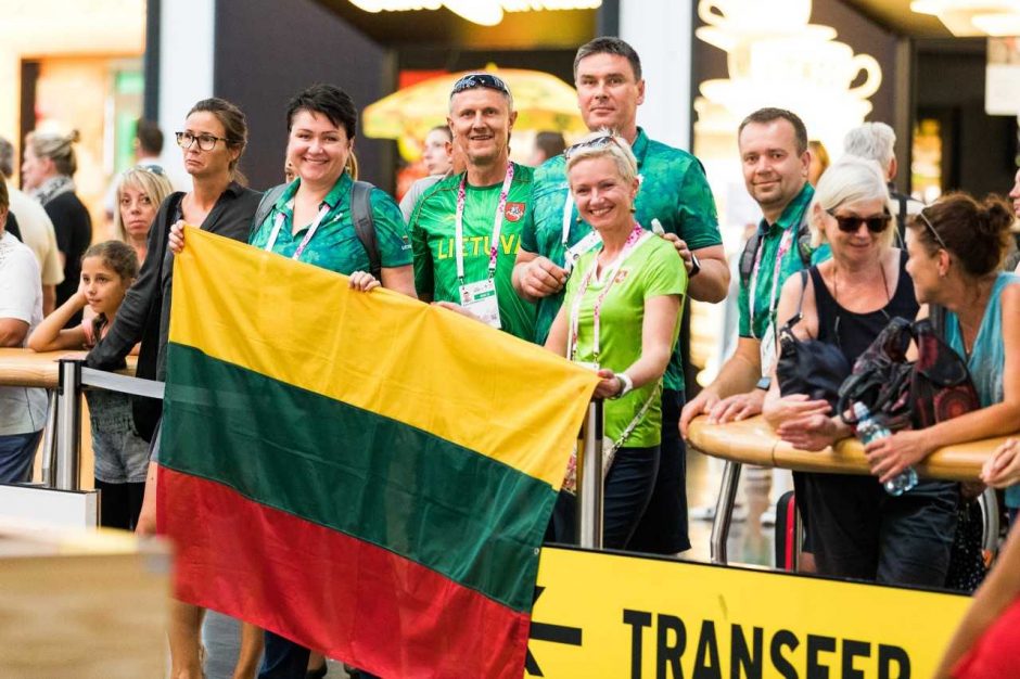 Lietuvos sportininkų delegacija įsikūrė Dėre