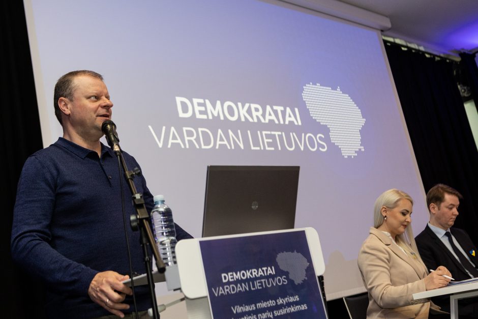 Vilniuje įsteigtas Demokratų sąjungos „Vardan Lietuvos“ skyrius