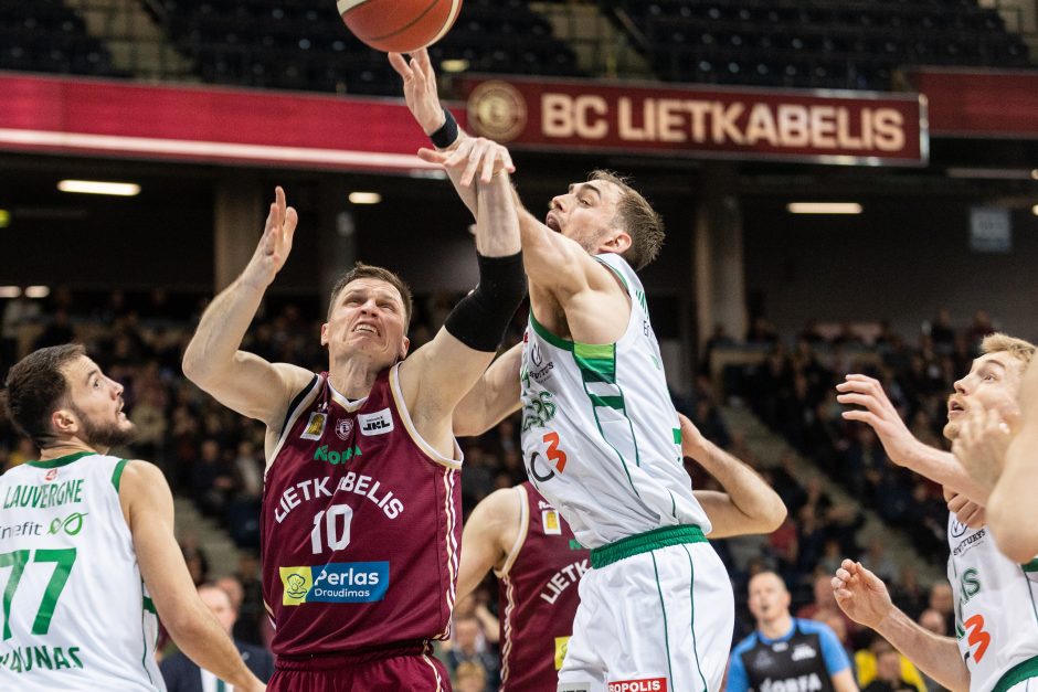 LKL pusfinalis: Panevėžio „Lietkabelis“ – Kauno „Žalgiris“ 79:55