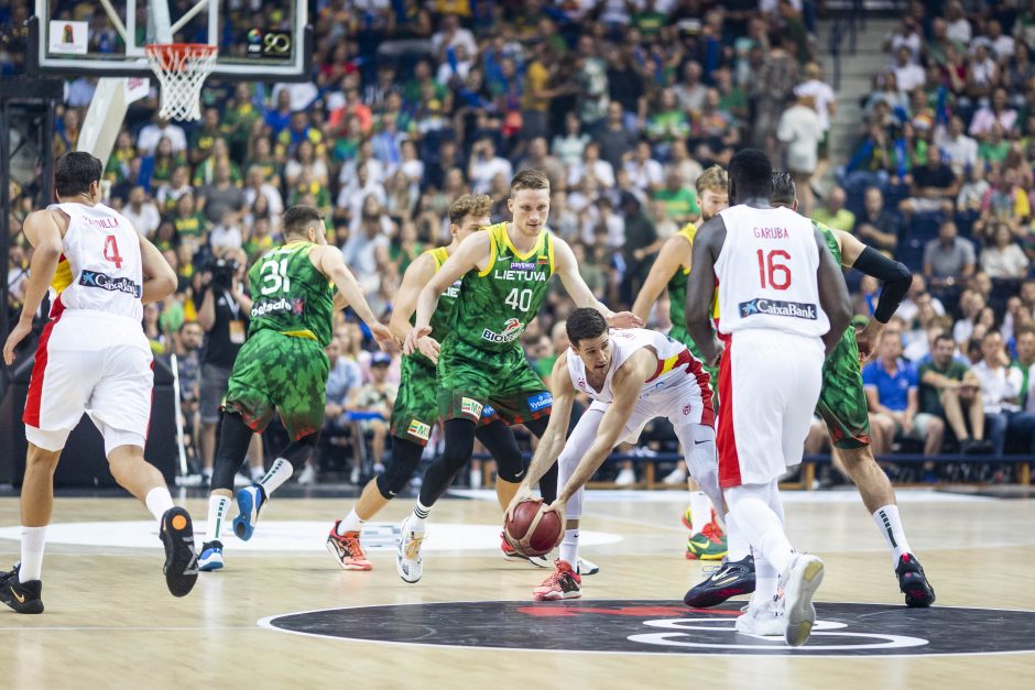 Kontrolinės krepšinio rungtynės: Lietuva – Ispanija 78:76