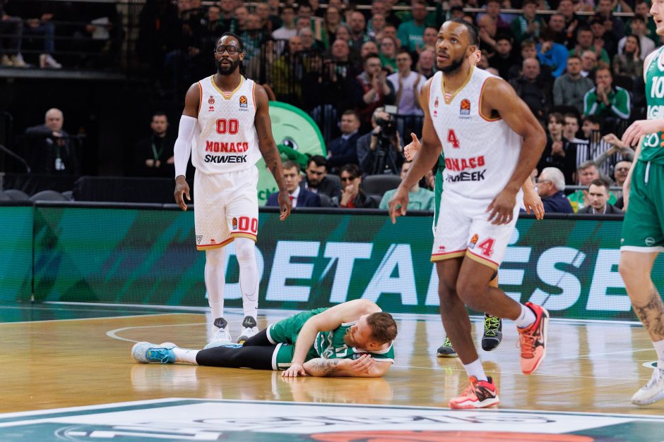 „Žalgiris“ patiesė „Monaco“ komandą ir tęsia kovą dėl atkrintamųjų