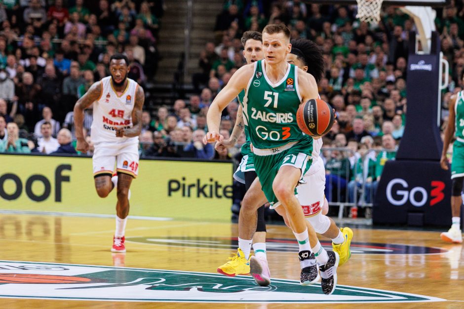 „Žalgiris“ patiesė „Monaco“ komandą ir tęsia kovą dėl atkrintamųjų