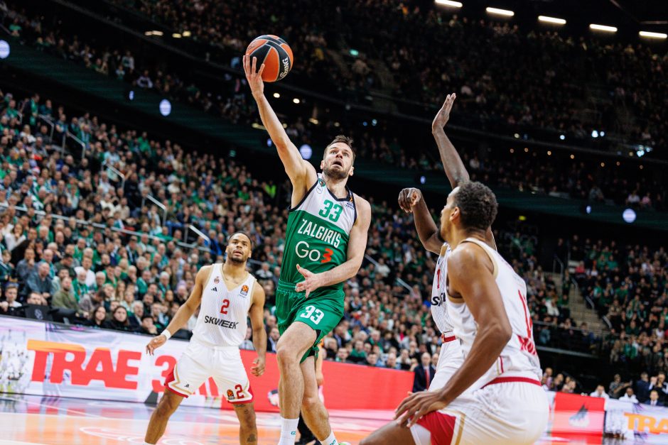 Eurolyga: Kauno „Žalgiris“  –  „Monaco“ 79:83