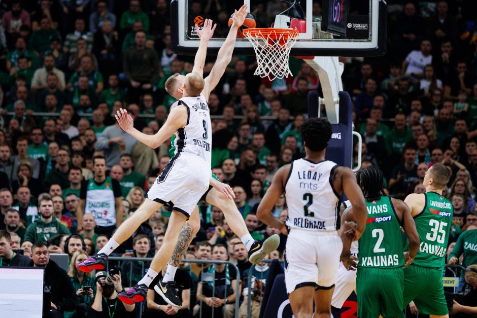 Eurolyga: Kauno „Žalgiris“  – Belgrado „Partizan“ 85:93