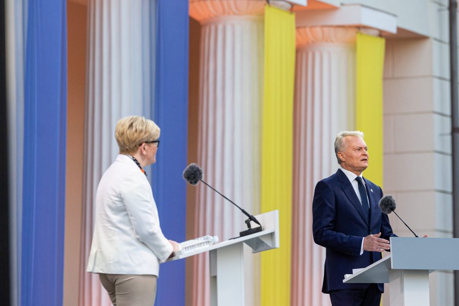 Kandidatų į Lietuvos prezidentus debatai S. Daukanto aikštėje