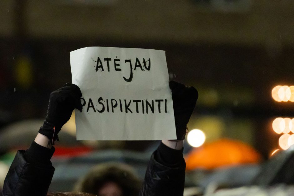 G. Paluckas neatsakė į protestuotojų kvietimą ateiti į mitingą: nepritariu pačiai idėjai