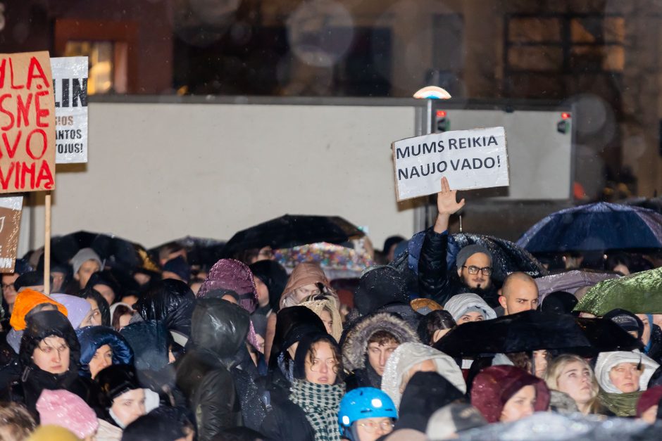 G. Paluckas neatsakė į protestuotojų kvietimą ateiti į mitingą: nepritariu pačiai idėjai