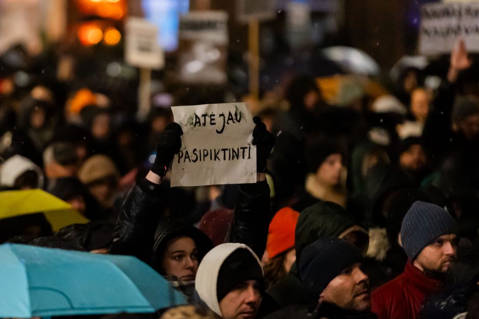 G. Paluckas neatsakė į protestuotojų kvietimą ateiti į mitingą: nepritariu pačiai idėjai