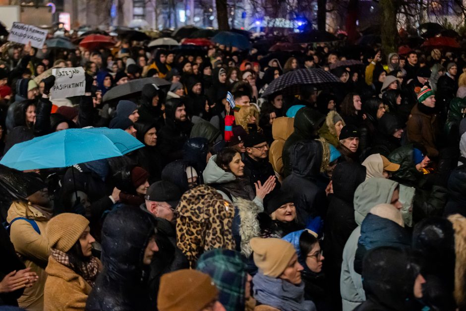 G. Paluckas neatsakė į protestuotojų kvietimą ateiti į mitingą: nepritariu pačiai idėjai