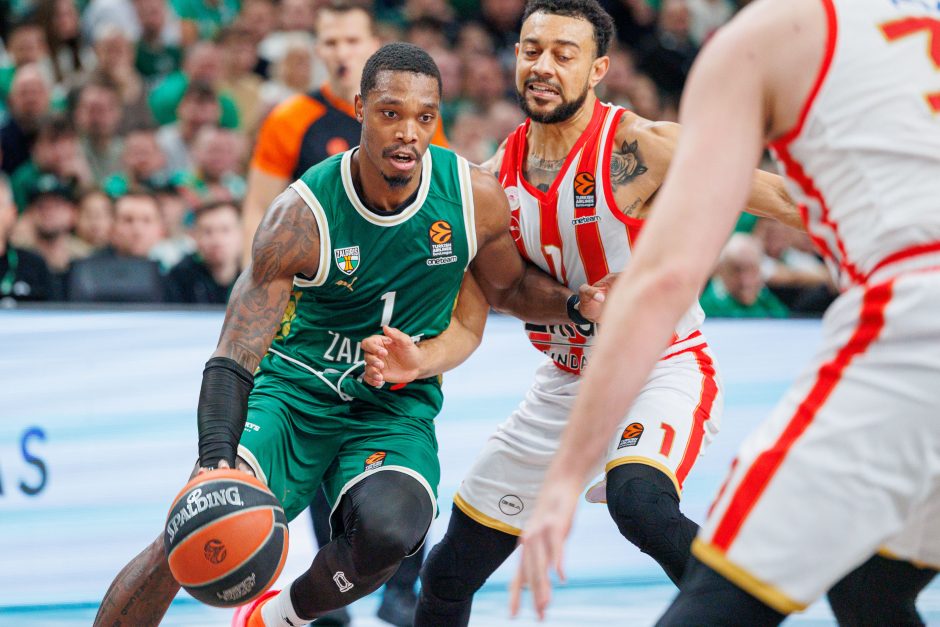 Ilgą laiką pirmavęs „Žalgiris“ nusileido „Olympiacos“ ekipai