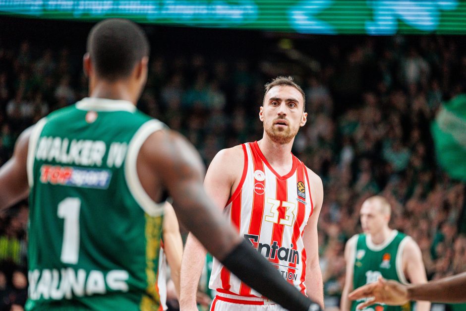 Ilgą laiką pirmavęs „Žalgiris“ nusileido „Olympiacos“ ekipai