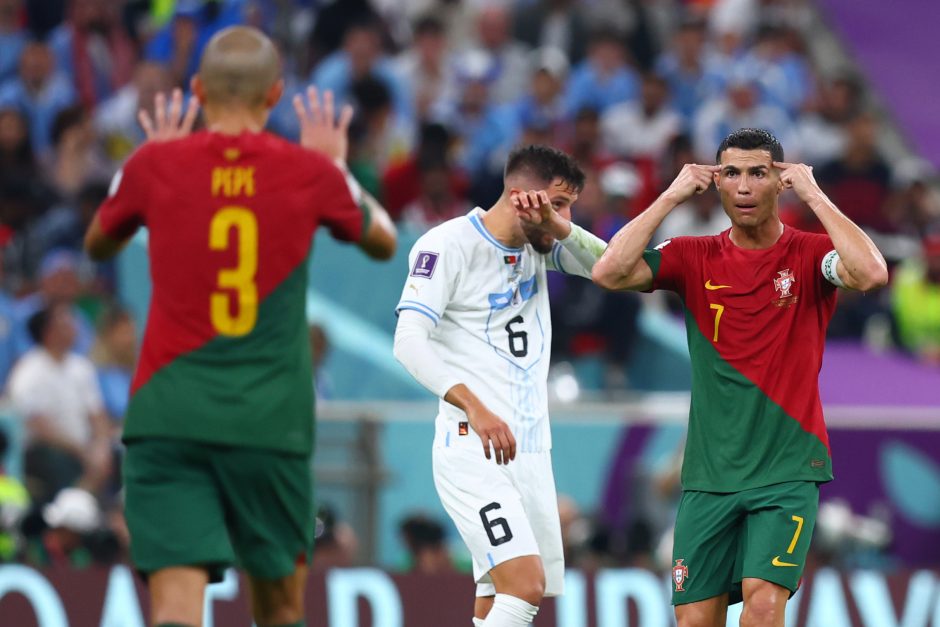 Urugvajų nukovusi Portugalijos rinktinė žengė į aštuntfinalį