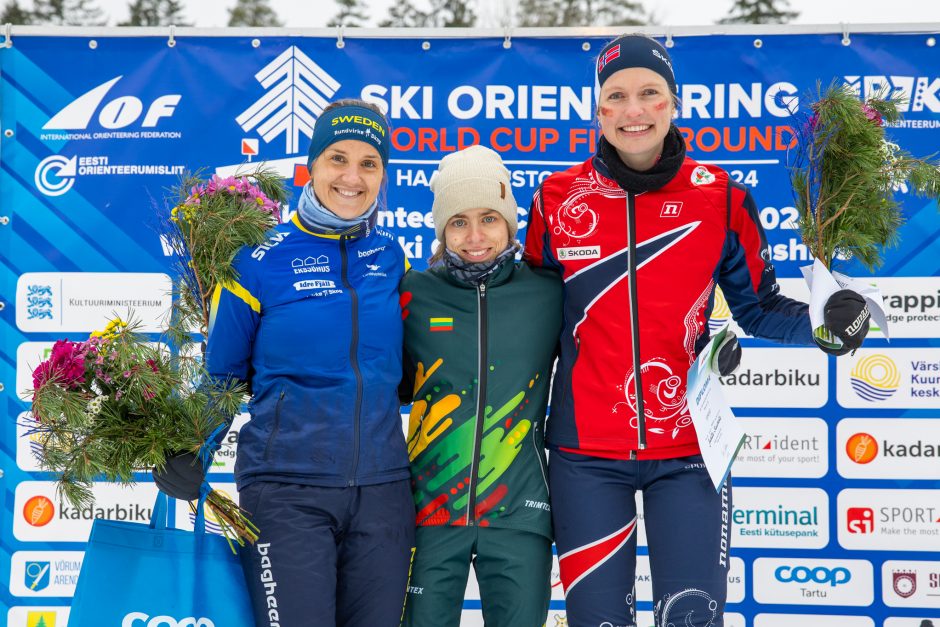 J. Traubaitė laimėjo Pasaulio orientavimosi sporto slidėmis taurės etapą Estijoje