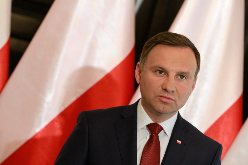 A. Duda nori NATO bazių Lenkijoje 