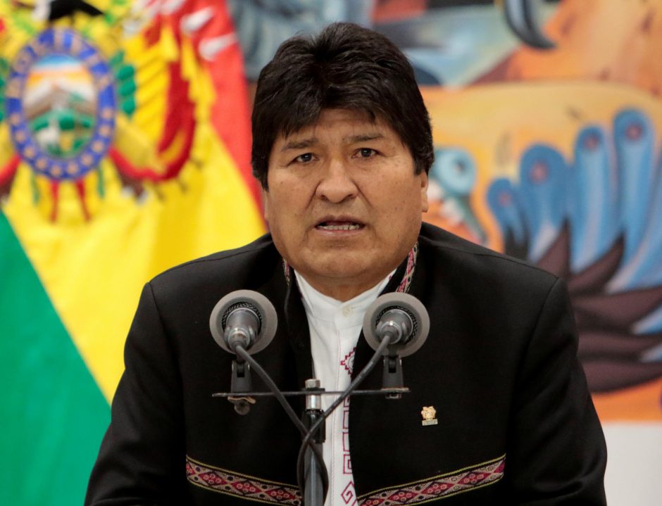 Bolivijos prezidentas E. Moralesas po rinkimų paskelbtą streiką laiko „perversmu“