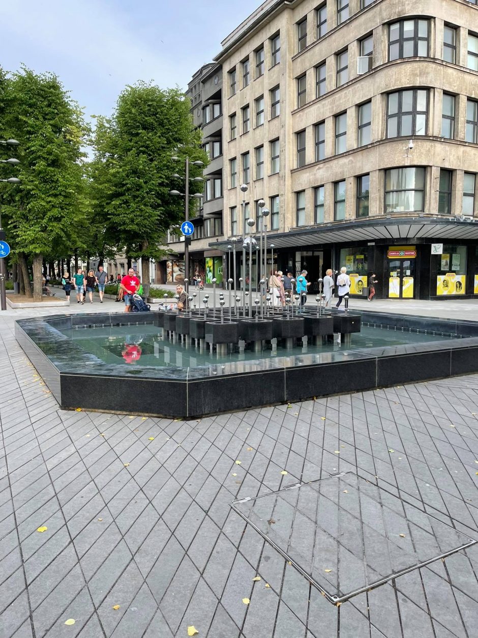 Šeštadienį nustojo veikti Kauno centre esantys fontanai