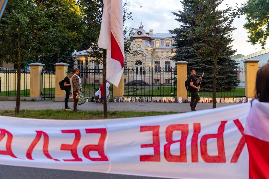 Orumo žygis nuo Katedros aikštės iki Baltarusijos ambasados